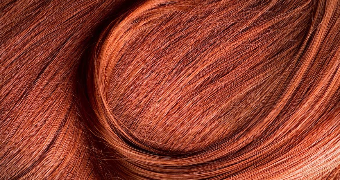 Imagem de um cabelo ruivo